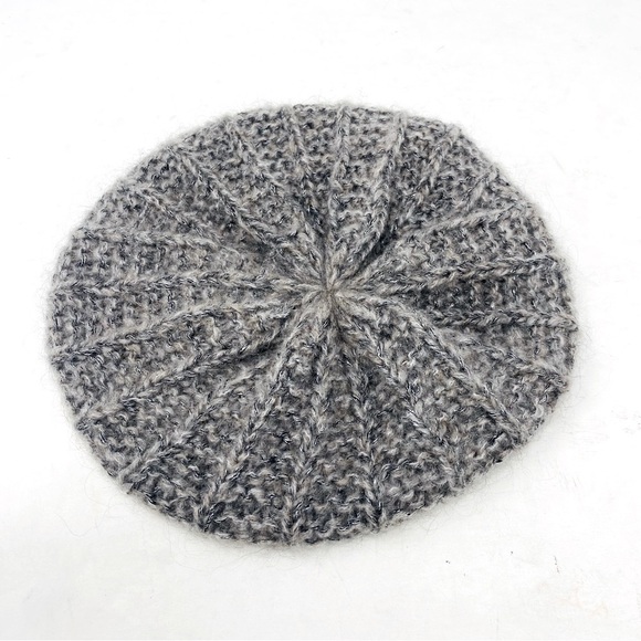 Cintelli & Galluzzo Grey Knit Beret OS - Picture 3 of 6